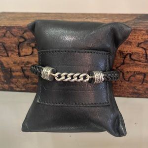NWT king Baby sterling silver and leather bracelet